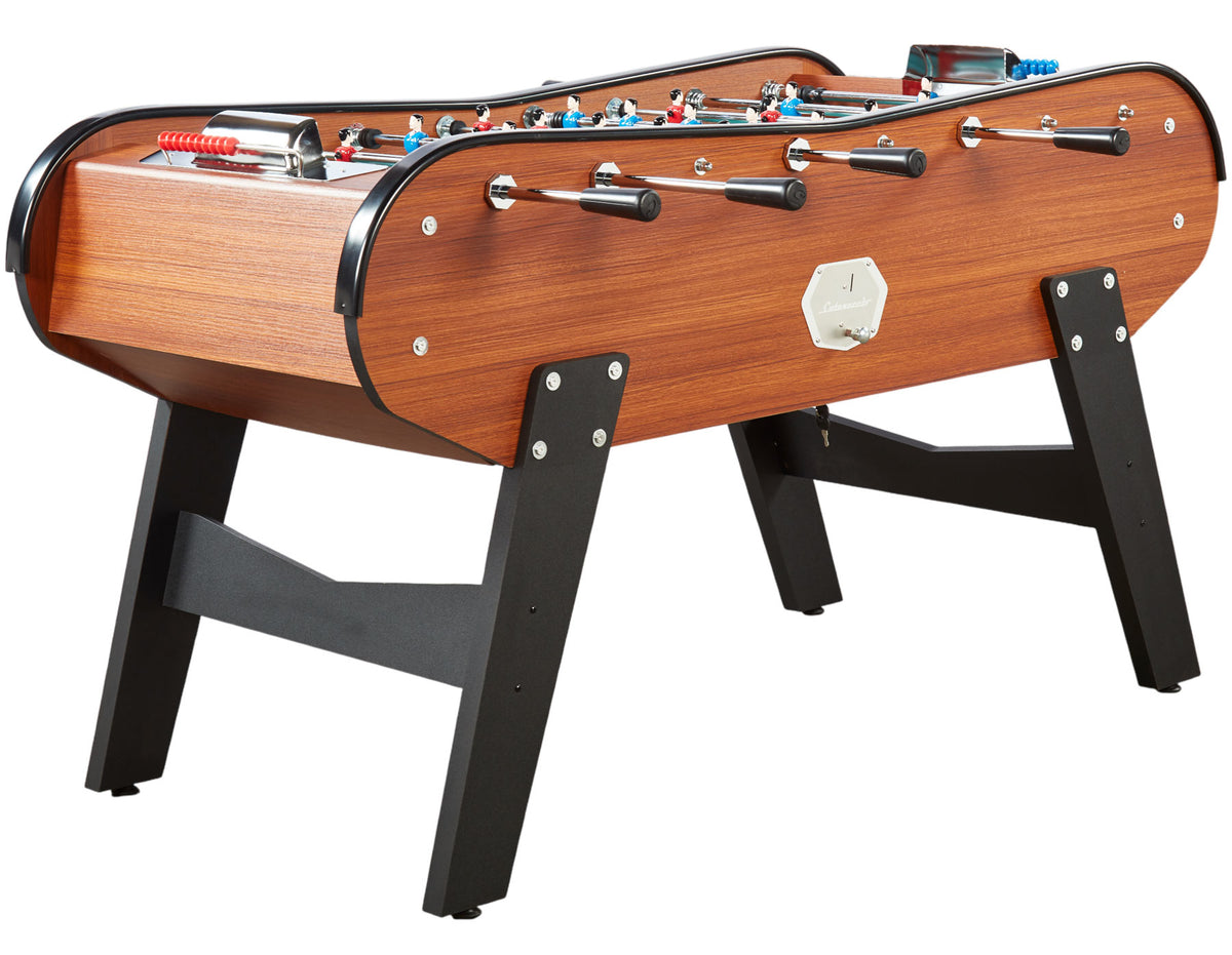 Babyfoot de bar en bois foncé