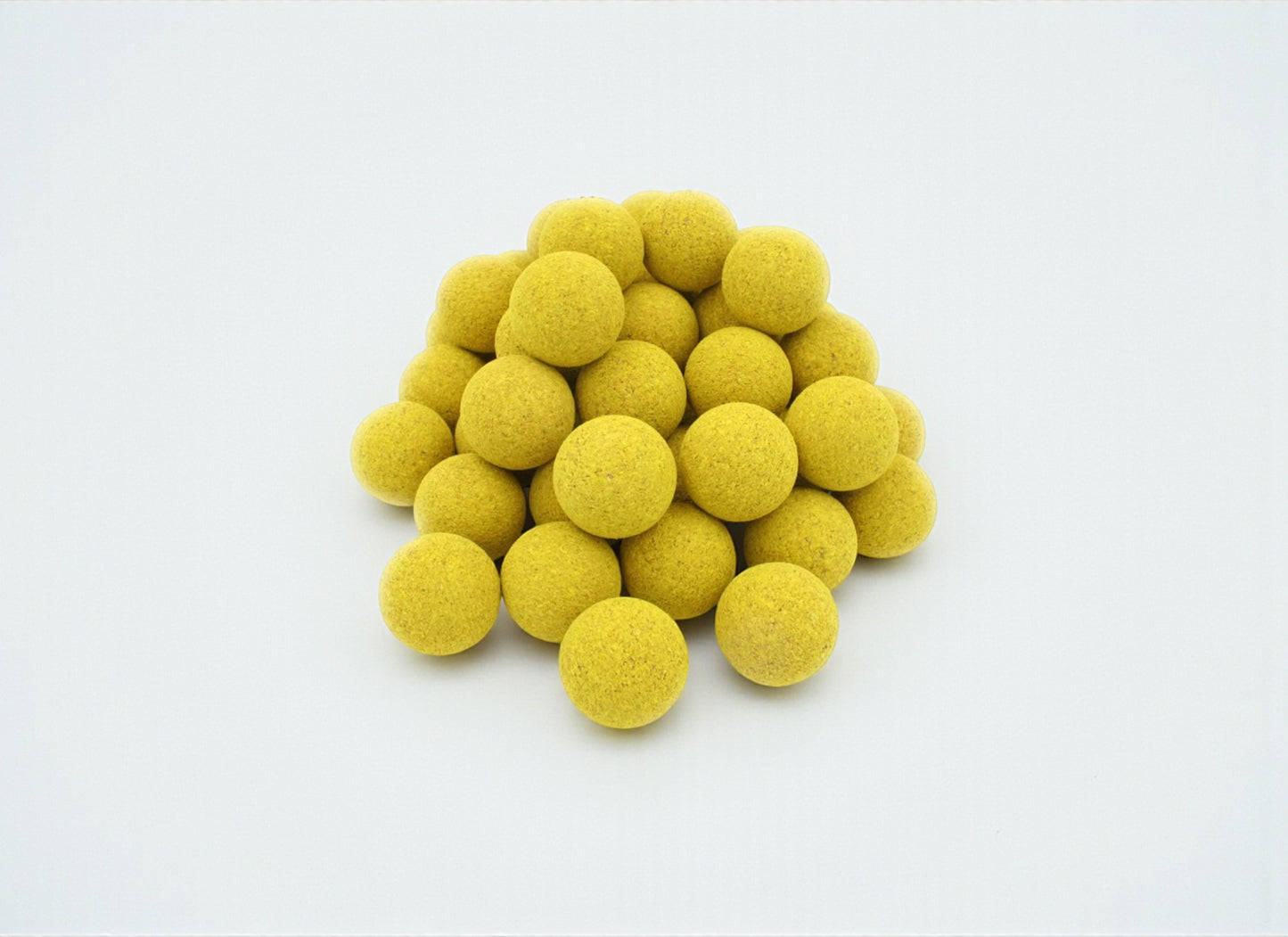 Lot de 10 balles en liège jaune