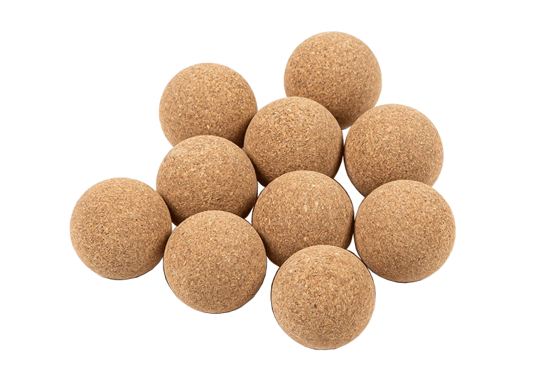 lot 10 balles de Babyfoot en liège brut
